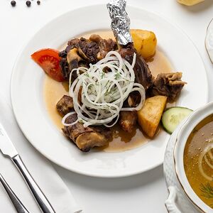 Лаззат с бульоном