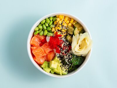 Большой Поке-боул Лосось спайси-айоли