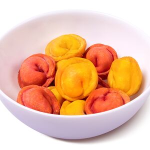 Жареные пельмени с курицей и сыром 10