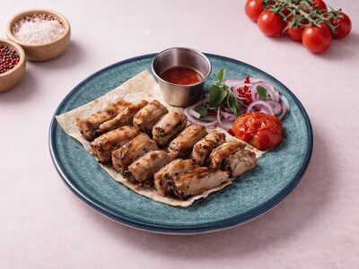 Шашлык из бараньих семечек халяль