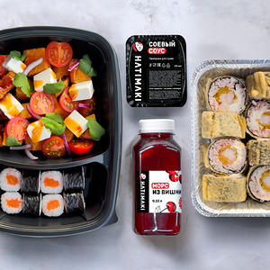 Ланч 4 с роллом Сурими