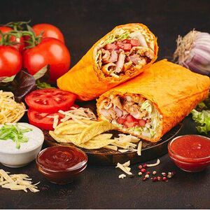 Шаурма Три сыра в сырном лаваше 