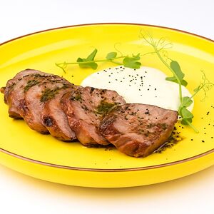 Филе-миньон с трюфельно-картофельным пюре