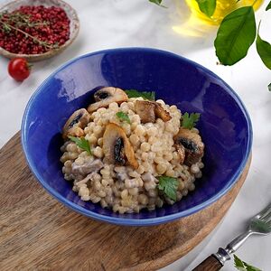 Птитим с шампиньонами