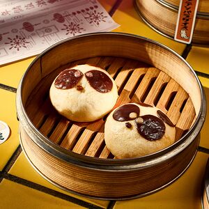 Паровые булочки Бао с заварным кремом