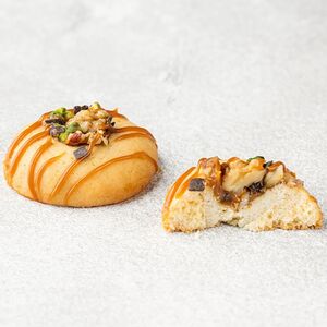 Печенье карамель и орехи