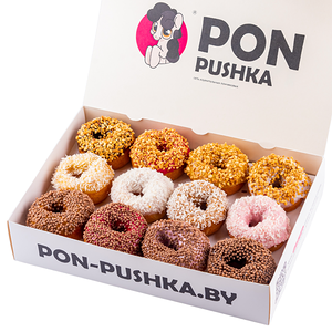 Бокс Глазированный с посыпкой M