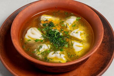 Дюжбара с мини-хинкали