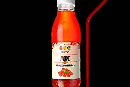 Морс Квик Фуд клюквенный с трубочкой