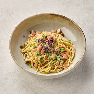 Спагетти с тунцом и каперсами