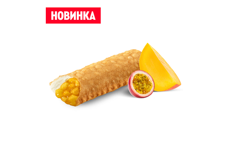 ﻿﻿Пирожок манго-маракуйя крем-чиз