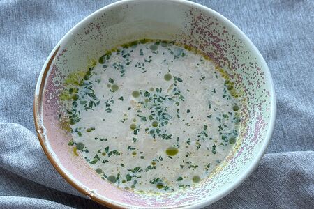 Щи белые с куриной грудкой