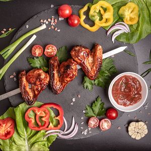 Шашлык из куриных крылышек