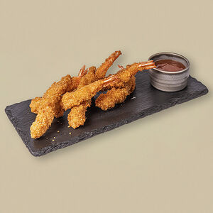 Креветки темпура с соусом чили