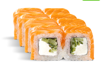 Ролл Филадельфия классика с огурцом