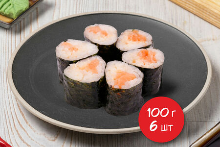 Маки с копченым лососем