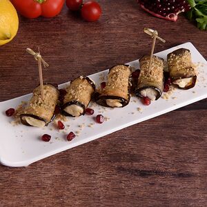 Рулетики из баклажанов 