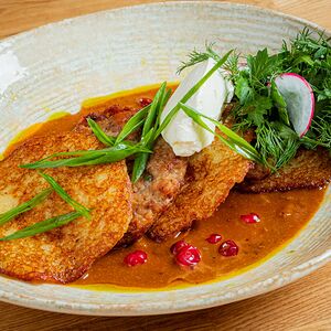 Драники с мясом