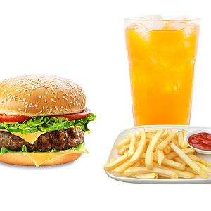 Double Чиз + фри + напиток на выбор 0,5