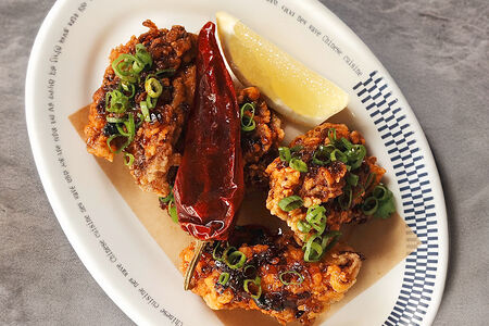 Хрустящая курица с медовым чили