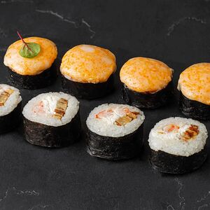 Запечённый с креветкой