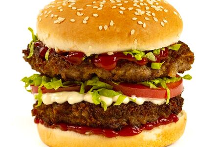 Бургер двойной с мясом