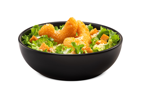 Салат Цезарь с креветками