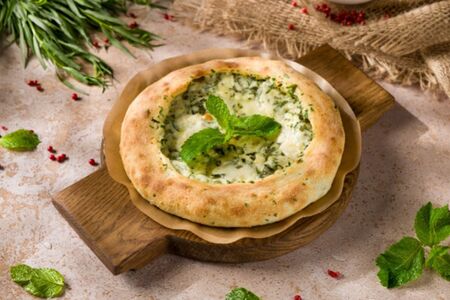 Хачапури с мятой и тархуном