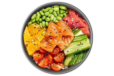 Поке боул лосось-юдзу