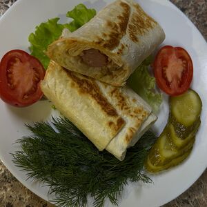 Хот-дог в лаваше 