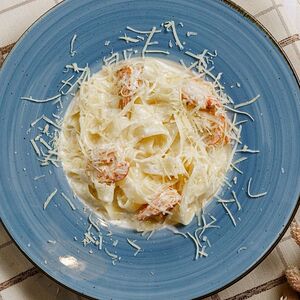 Паста с креветками