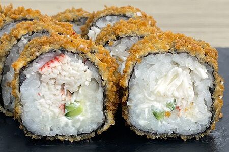 Жареный с крабом