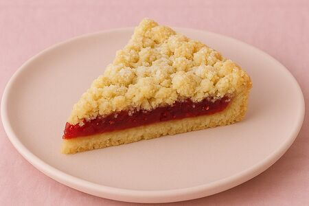 Малиновый тарт с миндалем