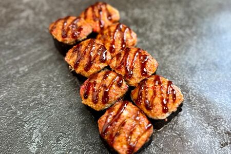 Вулкан с лососем гриль