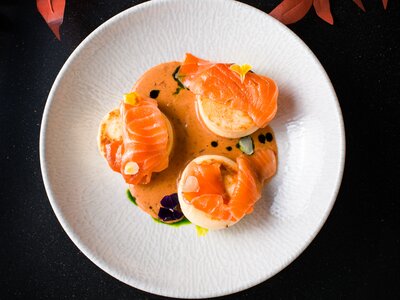 Сырники с сулугуни и слабосоленым лососем