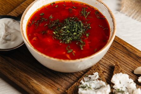 Борщ Сибирский со сметаной