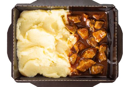 Утка запеченная с картофельным пюре