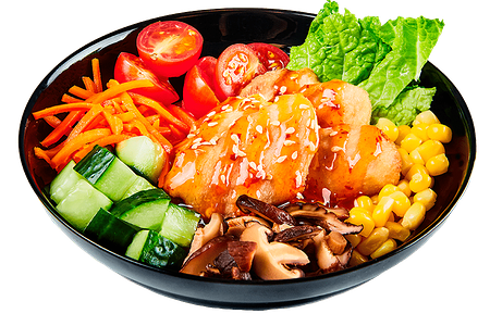 Поке с курочкой спайси и сладким чили