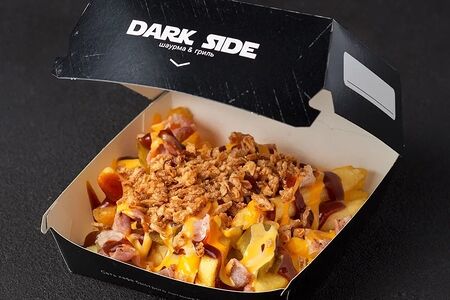 Картофель с беконом в сырном соусе