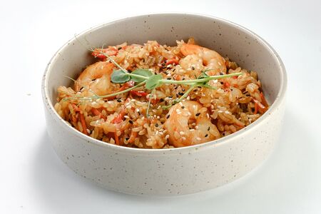 Тяхан с креветками