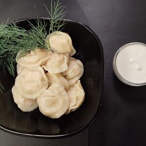 Пельмени куриные отварные