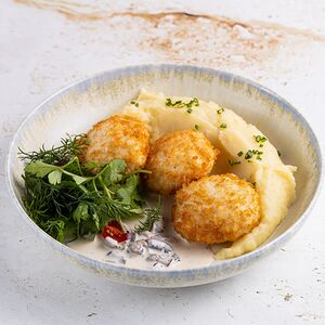 Котлеты из индейки с пюре