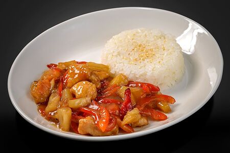 Курица в кисло-сладком соусе