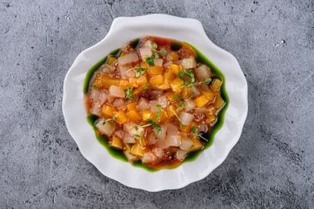 Тартар из гребешка