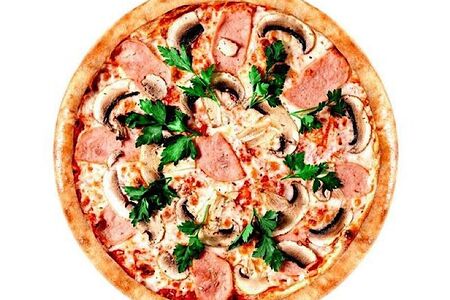 Ветчина и грибы 28 см