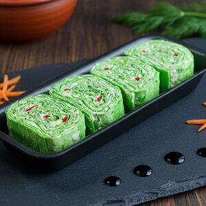 Рулет с зеленью и брынзой