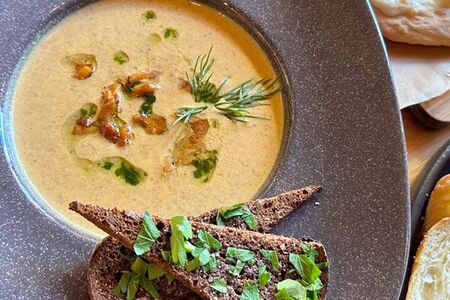 Грибной крем-суп из лисичек 