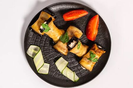 Рулетики с творожным сыром 