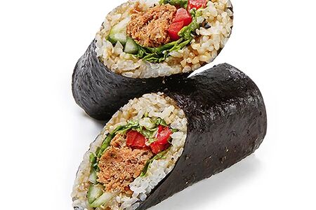 Стрит-ролл с лососем Терияки 