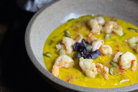 Тыквенный крем-суп с кокосовой сметаной